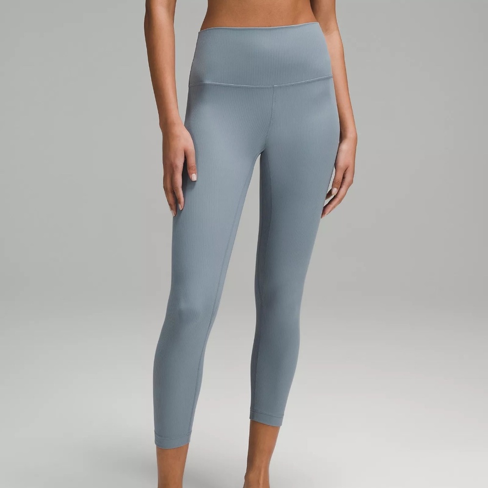 Lululemon Align™ High-Rise Ribbed Pant 25" - Size 4 - Belgian Blue